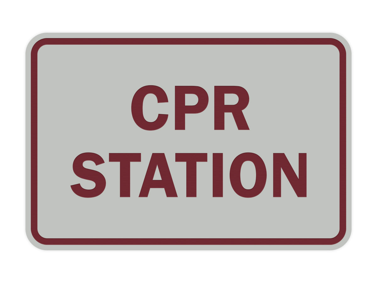 Signs ByLITA Classic CPR Station Sign