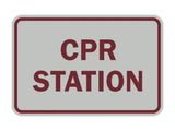 Signs ByLITA Classic CPR Station Sign