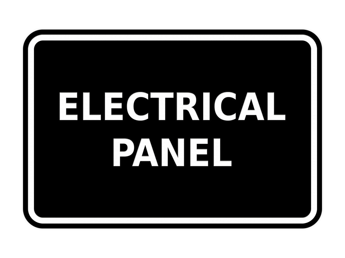 Signs ByLITA Classic Framed Electrical Panel Sign