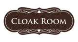 Signs ByLITA Designer Cloak Room Sign