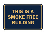 Signs ByLITA Classic Framed This is a Smoke Free Building Sign