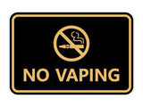 Signs ByLITA Classic Framed No Vaping