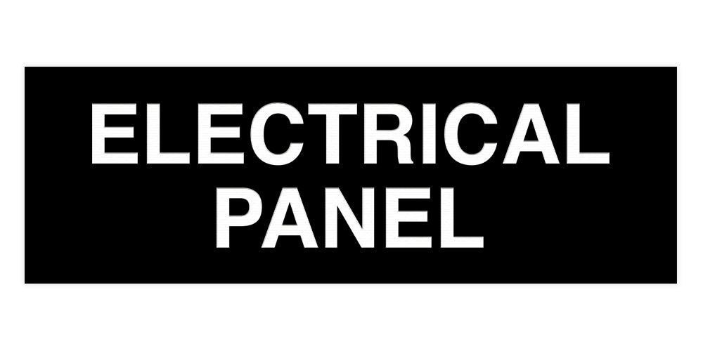 Standard Electrical Panel Sign