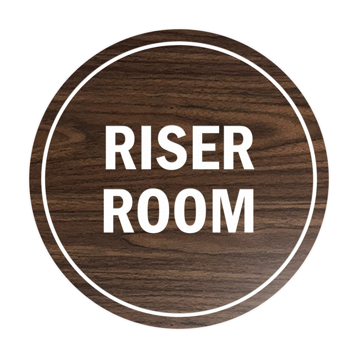Signs ByLITA Circle Riser Room Sign