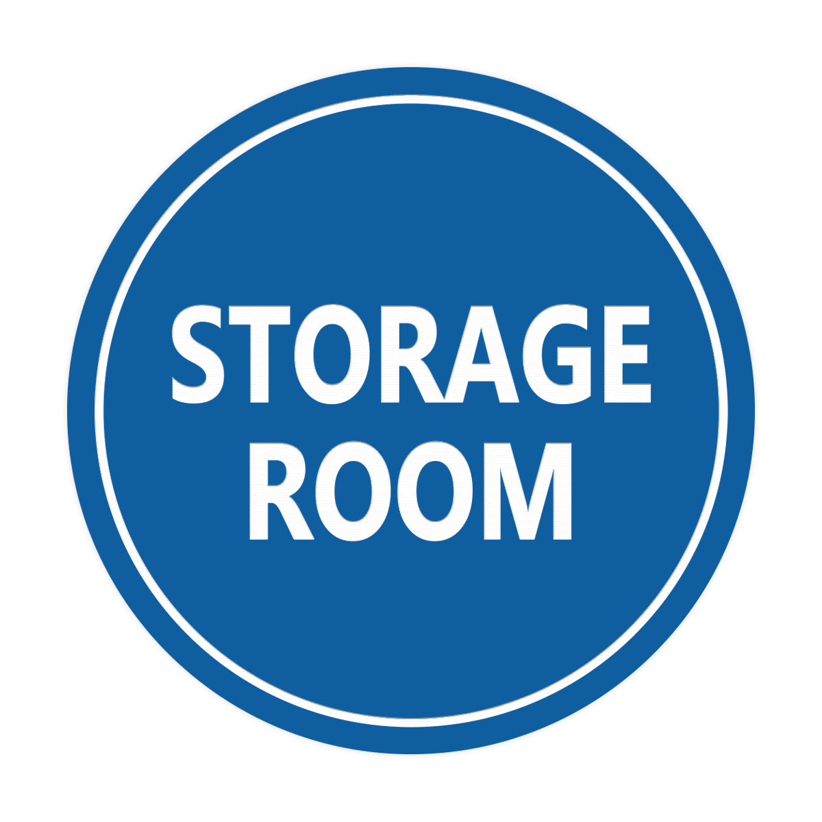 Blue Signs ByLITA Circle Storage Room Sign