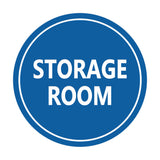 Blue Signs ByLITA Circle Storage Room Sign