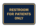 Signs ByLITA Classic Framed Restrooms For Patients Only Sign