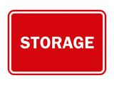 Red Signs ByLITA Classic Framed Storage Sign