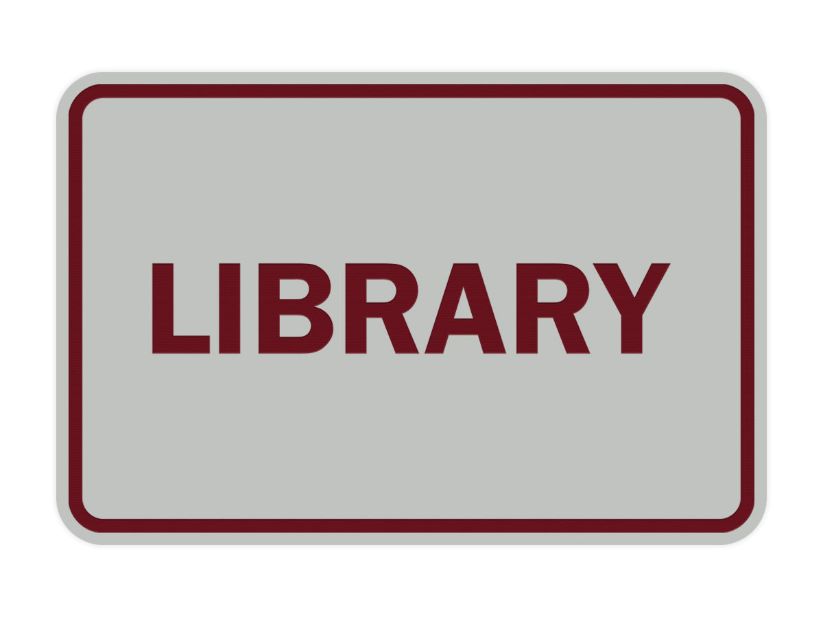 Signs ByLITA Classic Library Sign