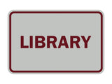 Signs ByLITA Classic Library Sign