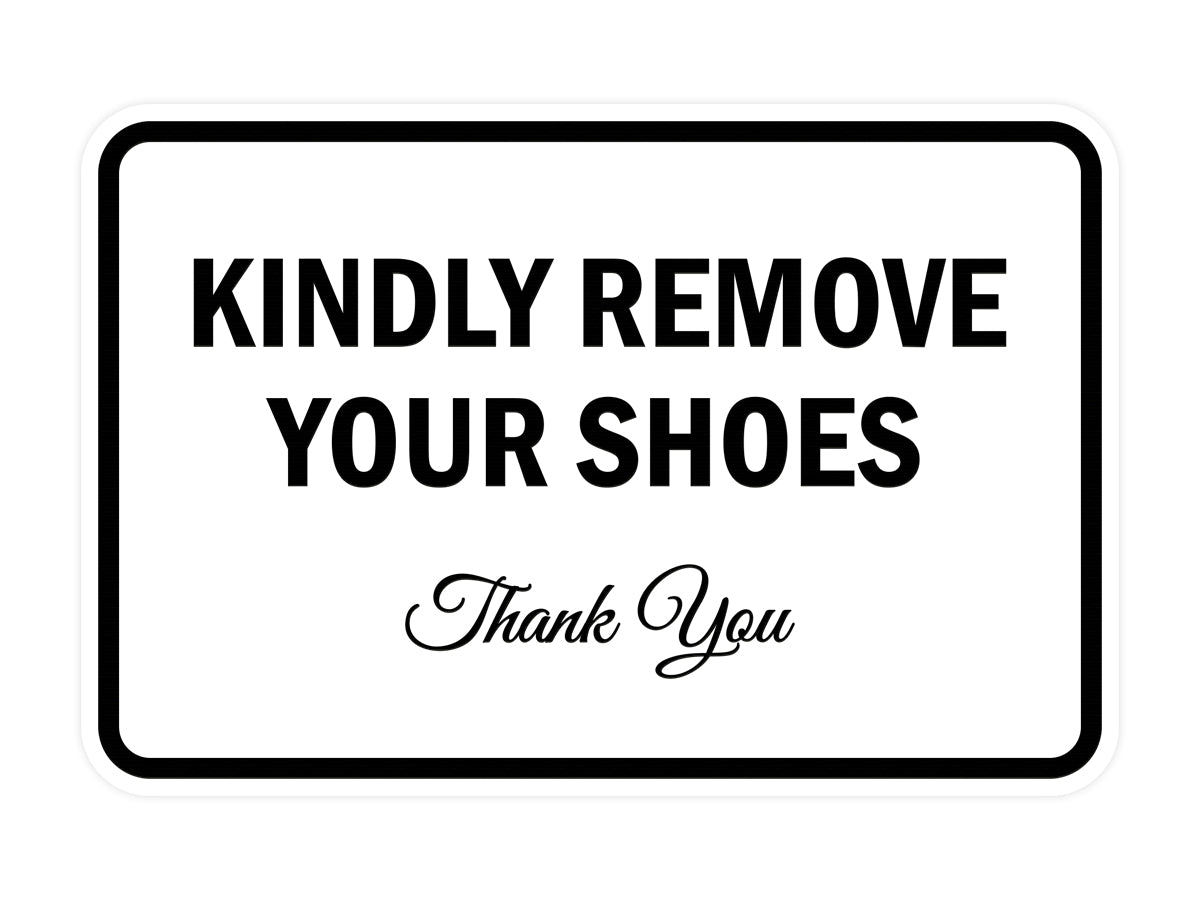 Signs ByLITA Classic Framed Kindly Remove Your Shoes