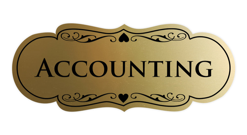 Signs ByLITA Designer Accounting Sign