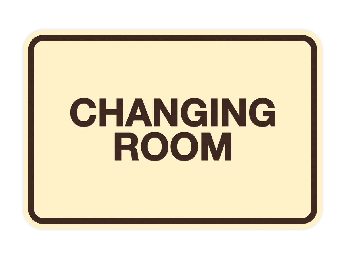 Signs ByLITA Classic Changing Room Sign