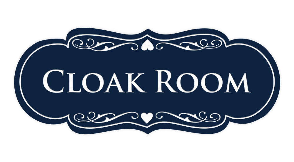 Signs ByLITA Designer Cloak Room Sign