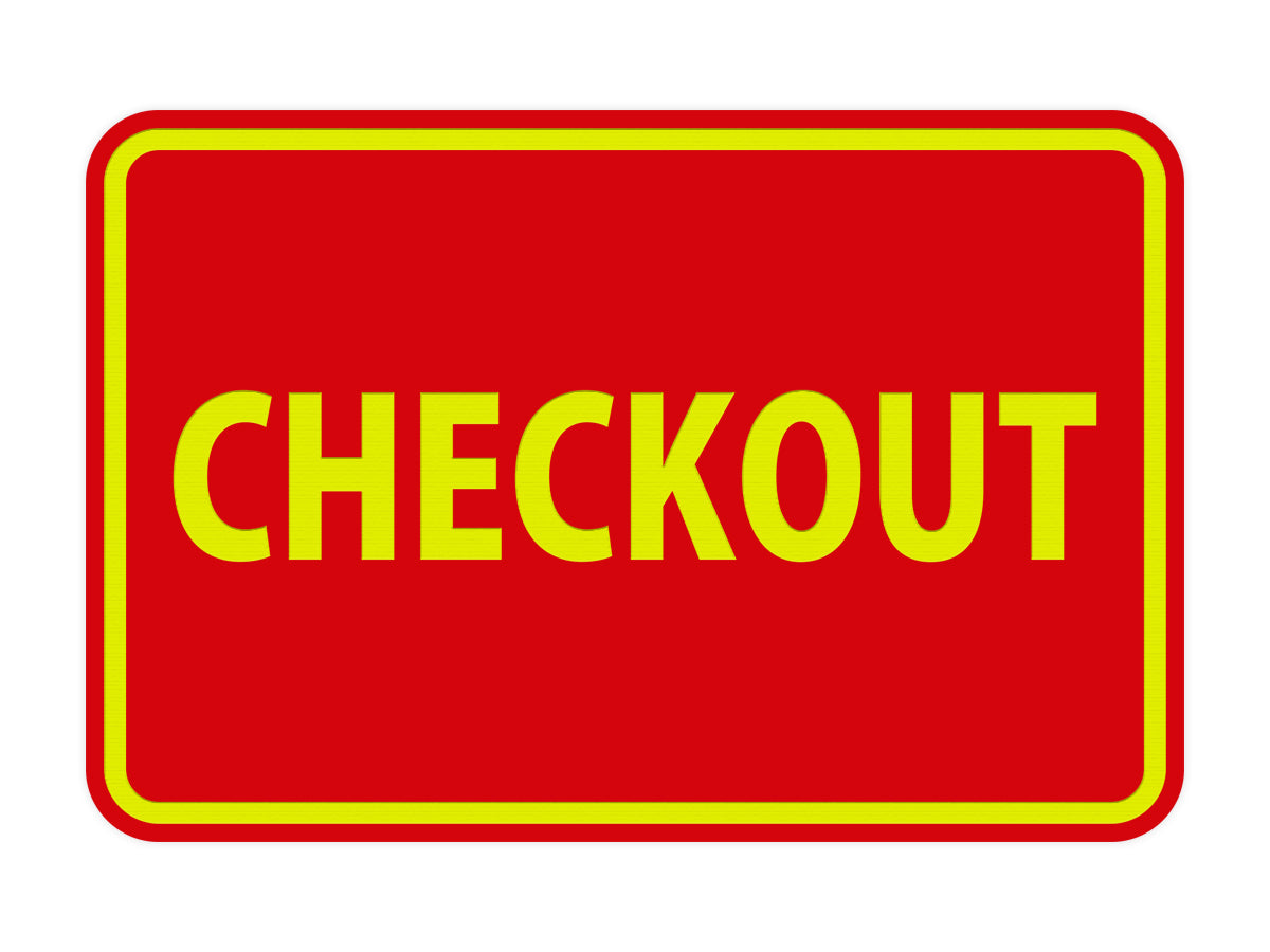 Signs ByLITA Classic Checkout Sign