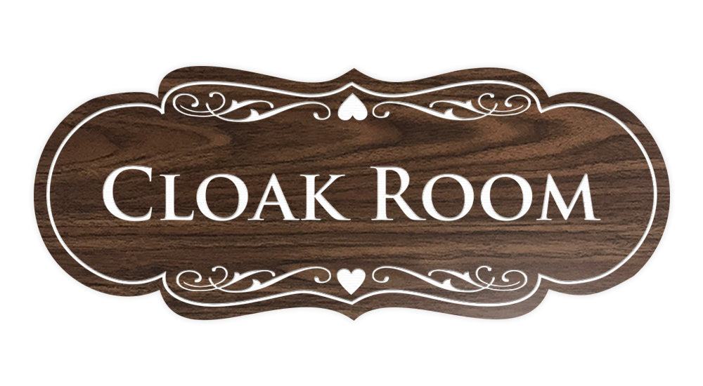 Signs ByLITA Designer Cloak Room Sign