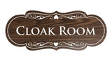 Signs ByLITA Designer Cloak Room Sign