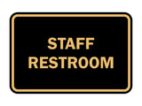 Signs ByLITA Classic Framed Staff Restroom Sign