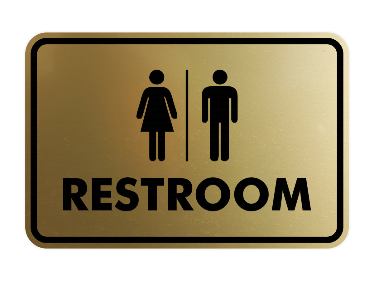 Signs ByLITA Classic All Gender Restroom Sign