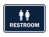 Signs ByLITA Classic Framed Unisex Restroom Sign