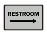 Signs ByLITA Classic Framed Restroom Directional Right Arrow