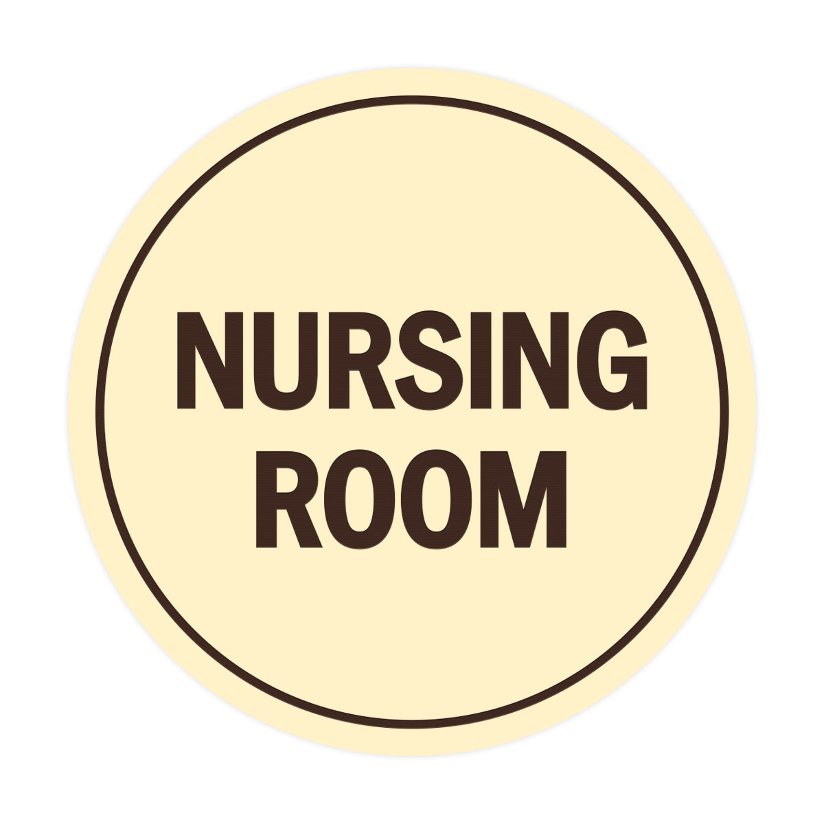 Signs ByLITA Circle Nursing Room Sign