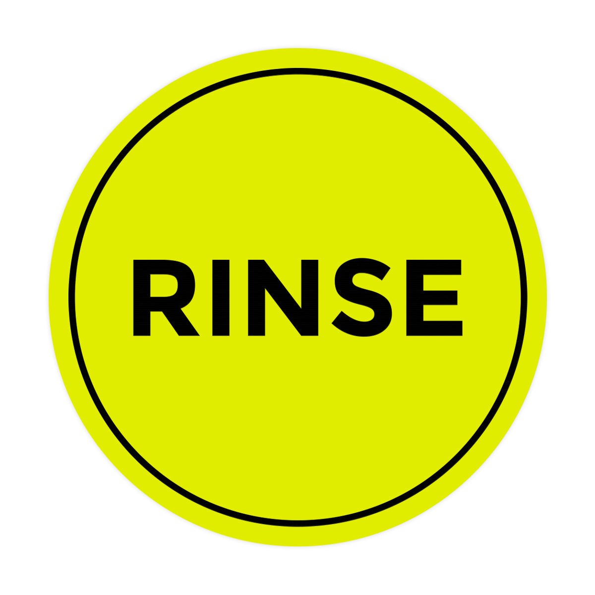 Signs ByLITA Circle Rinse Sign