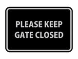 Signs ByLITA Classic Framed Please Keep Gate Closed