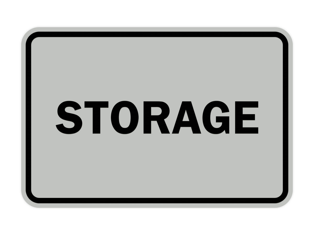 Lt Gray Signs ByLITA Classic Framed Storage Sign