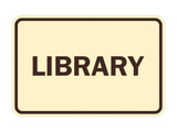 Signs ByLITA Classic Library Sign