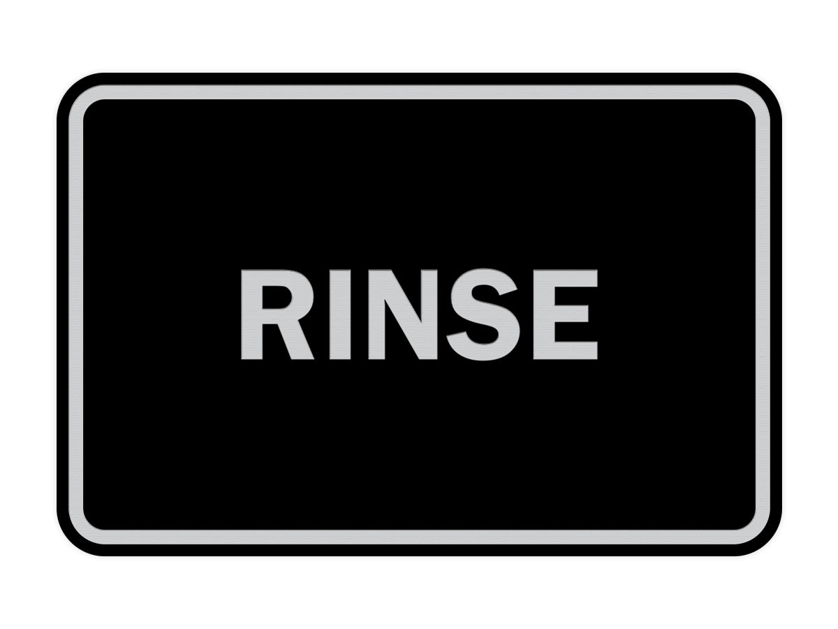 Signs ByLITA Classic Framed Rinse Sign