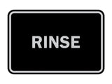 Signs ByLITA Classic Framed Rinse Sign