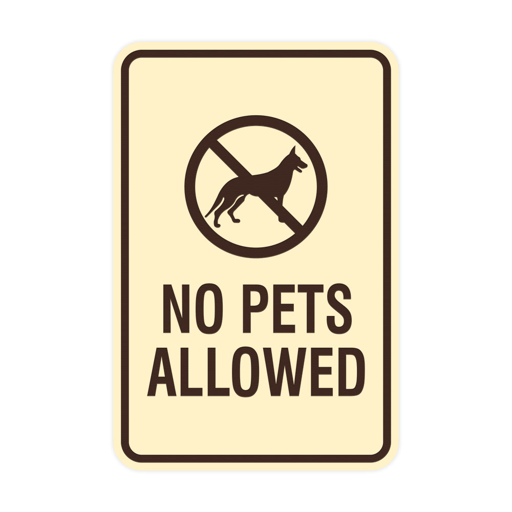Signs ByLita Classic Framed No Pets Allowed Sign