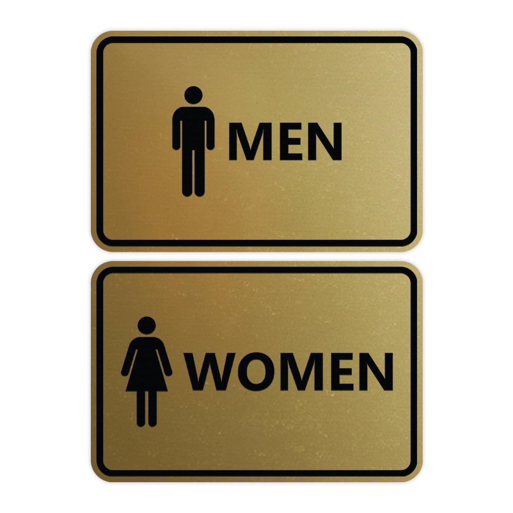 Signs ByLITA Classic Framed Men Women Sign Set