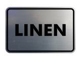 Signs ByLITA Classic Linen Sign with Adhesive Tape, Mounts On Any Surface, Weather Resistant, Indoor/Outdoor Use