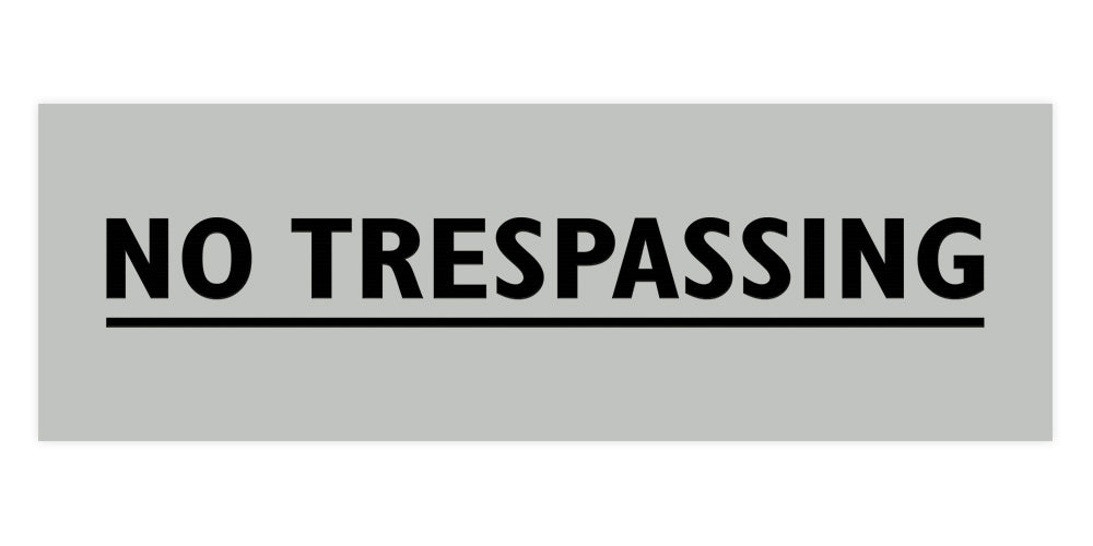 Signs ByLITA Basic No Trespassing Sign