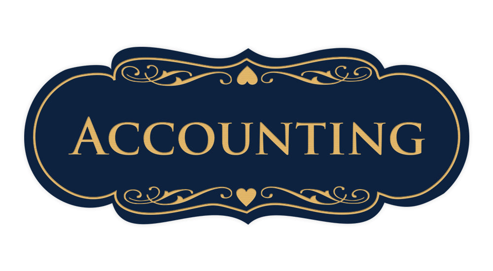 Signs ByLITA Designer Accounting Sign