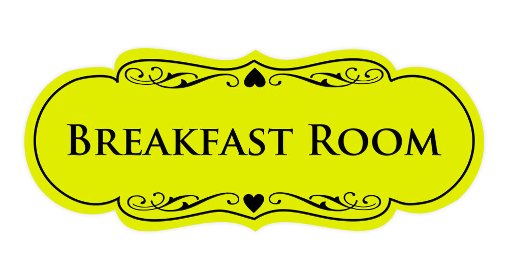 Signs ByLITA Designer Breakfast Room Sign