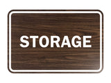 Walnut Signs ByLITA Classic Framed Storage Sign