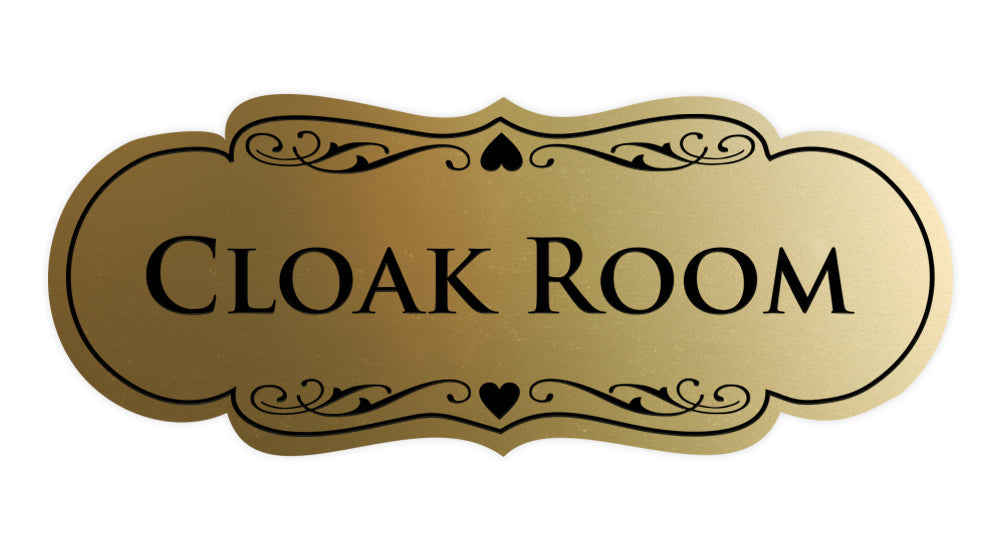 Signs ByLITA Designer Cloak Room Sign