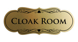 Signs ByLITA Designer Cloak Room Sign