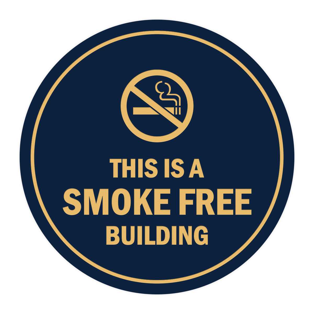 Signs ByLITA Circle This is a smoke free building Sign