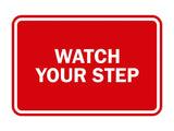 Signs ByLITA Classic Framed Watch Your Step Sign