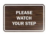 Signs ByLITA Classic Framed Please Watch Your Step Sign