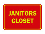 Signs ByLITA Classic Framed Janitors Closet