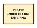 Signs ByLITA Classic Framed Please Knock Before Entering