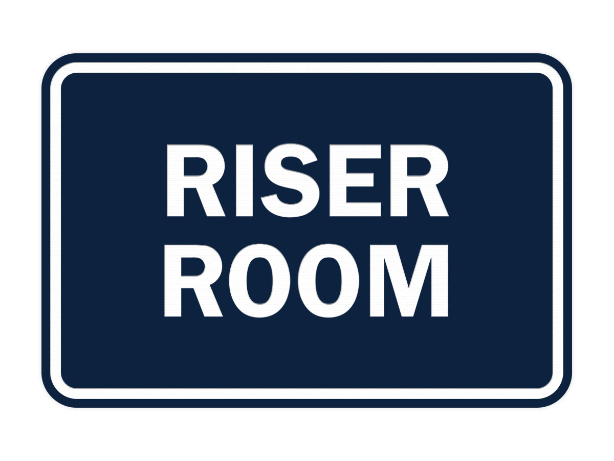 Signs ByLITA Classic Framed Riser Room