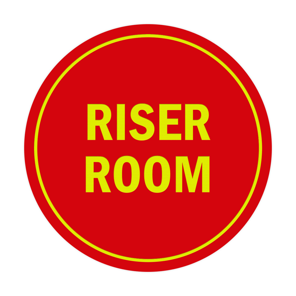 Signs ByLITA Circle Riser Room Sign