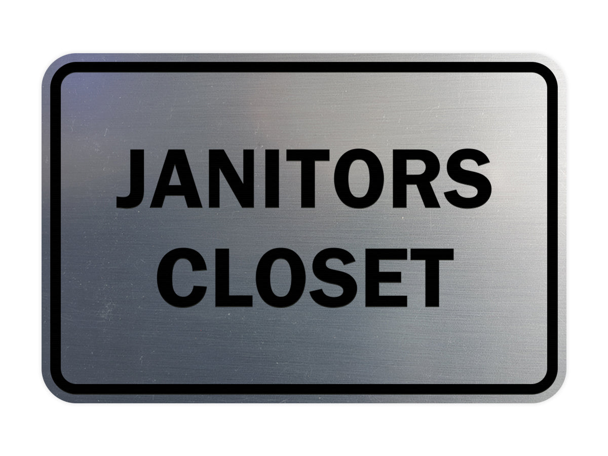 Signs ByLITA Classic Framed Janitors Closet