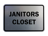 Signs ByLITA Classic Framed Janitors Closet